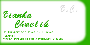 bianka chmelik business card